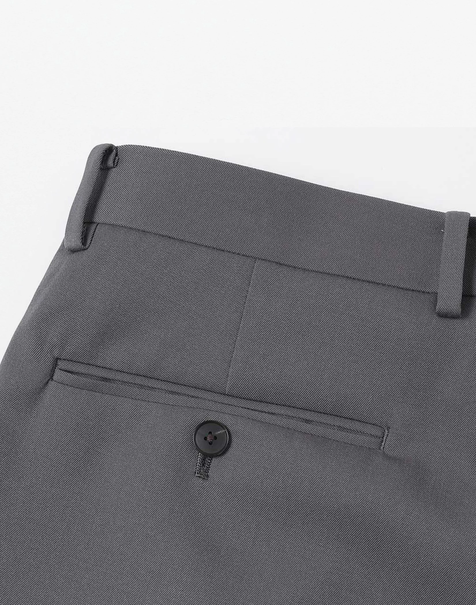 Auralee - LIGHT WOOL MAX GABARDINE TWO-TUCK SLACKS (DARK GREY